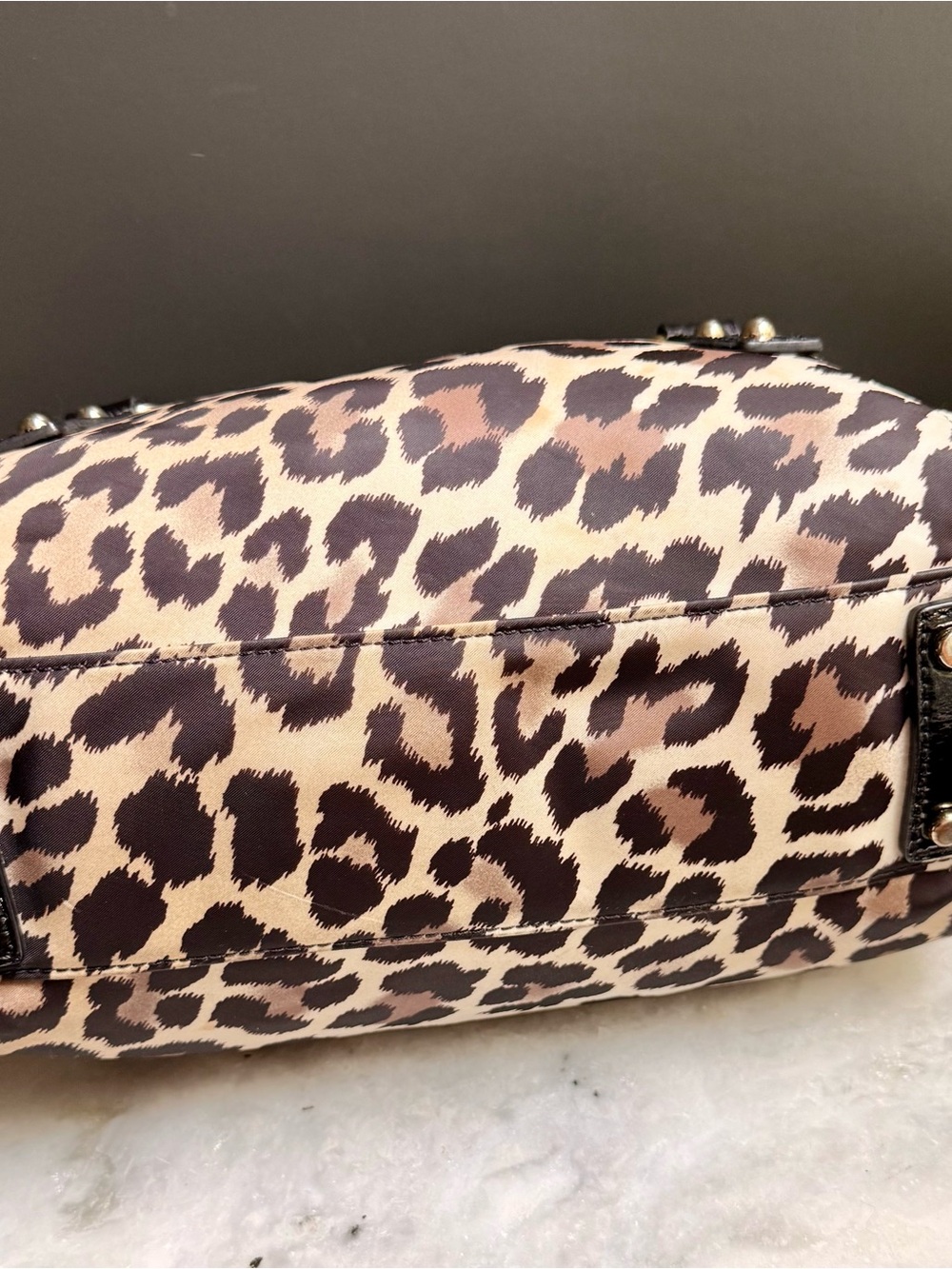 kate spade New York Leslie Leopard Print Convertible Satchel - Picture 7 of 9
